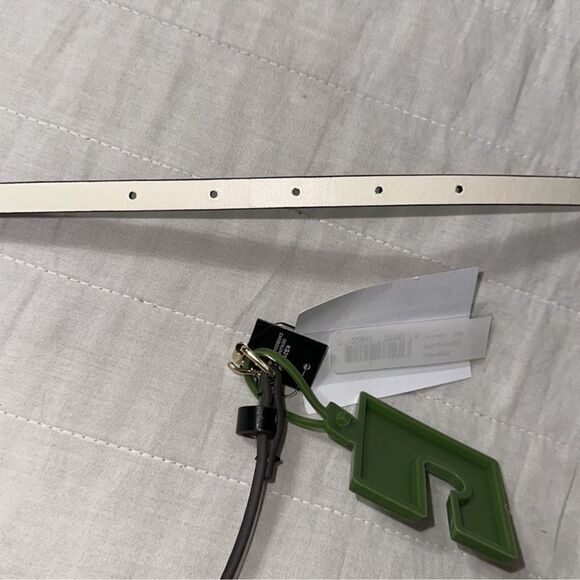 kate spade L Black Cream Pale Gold Tone Bow Belt main image 5